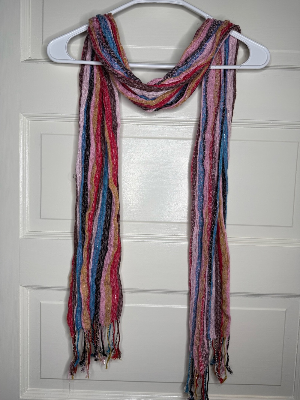 Multicolor Striped Lightweight Women's Scarf